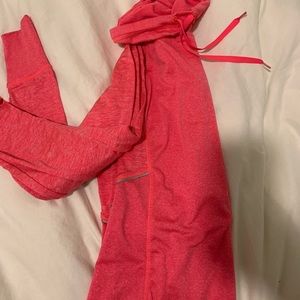 Neon pink athletic sweater